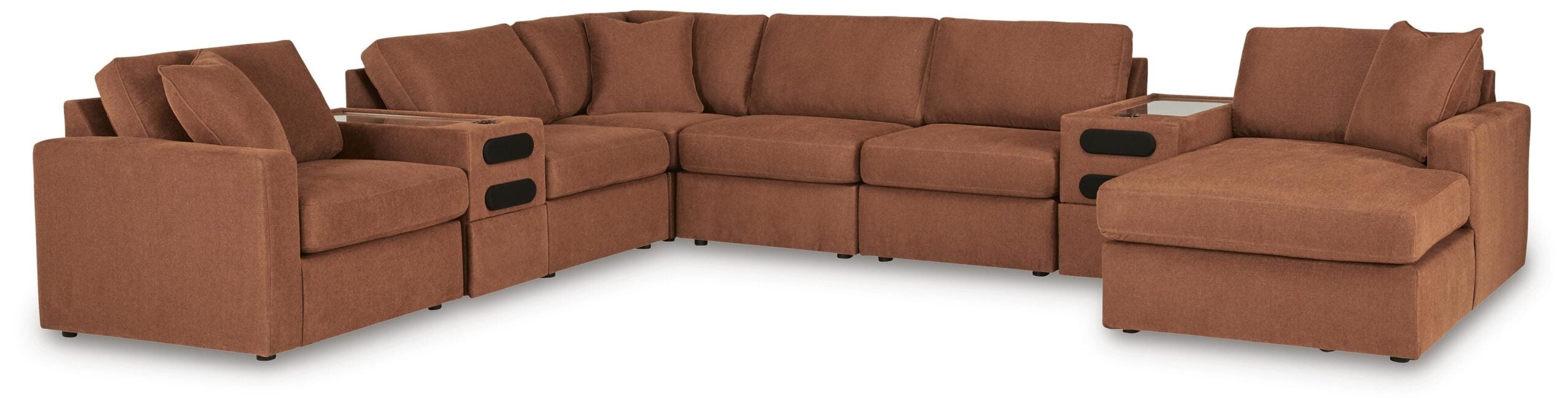 a0cd659f2e5442431ecd3bdeaef60224 Modmax 8-Piece Sectional with Storage Chaise and Audio Consoles - Image 1