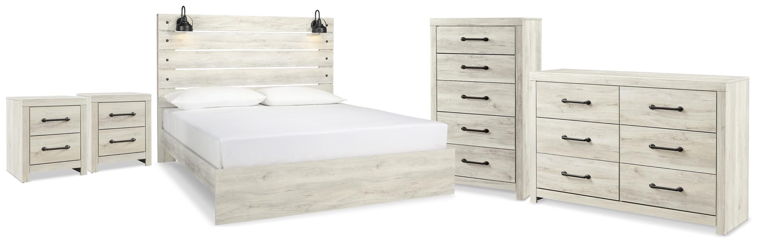 a12e9e813d102e9a1ba8aa9a833b3012 Cambeck King Panel Bed, Dresser, Chest and 2 Nightstands - Image 1