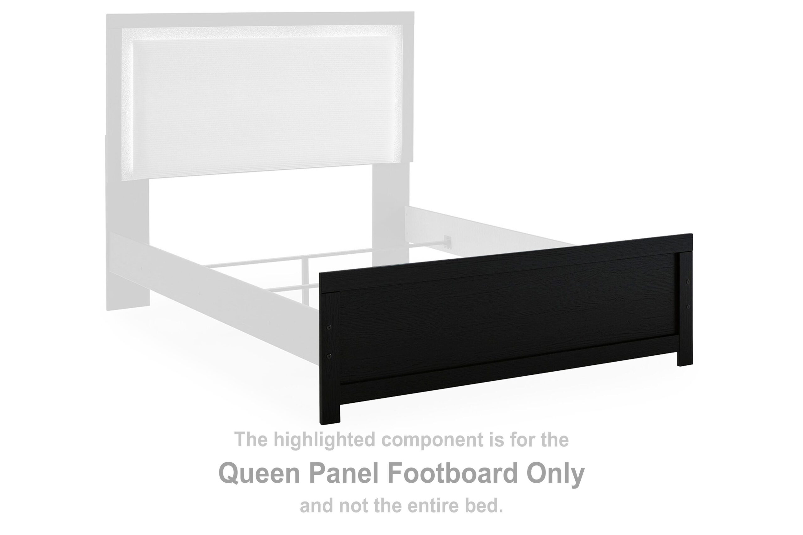a159d47ae3eef1420aafdfa2b05ef59c Maeling Queen Panel Footboard - Image 1
