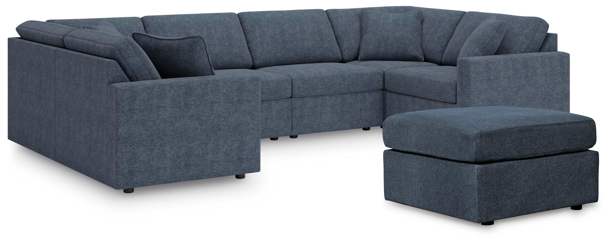 a2d59e1b1d699fe1d24926523e1cb978 Modmax 6-Piece Sectional and Ottoman - Image 1