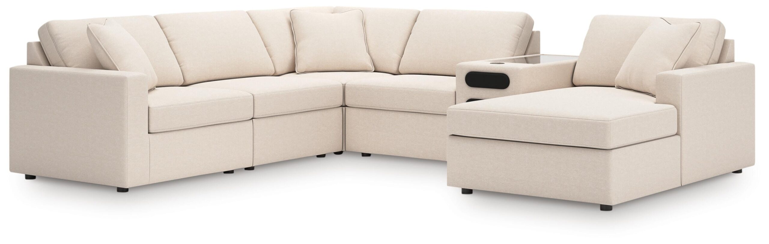 a457e2a5b26e742040aee44f10525821 Modmax 6-Piece Sectional with Audio System and Chaise - Image 1