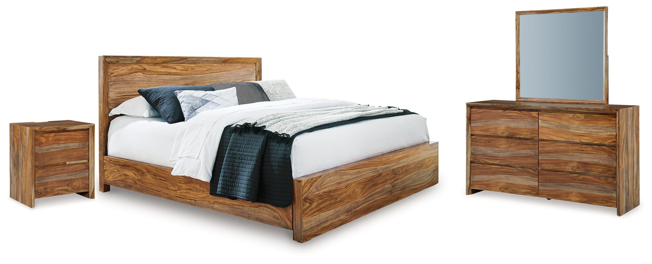 a4c73550a63e52f648649f93f1d7c823 Dressonni Queen Panel Bed, Dresser, Mirror and Nightstand - Image 1