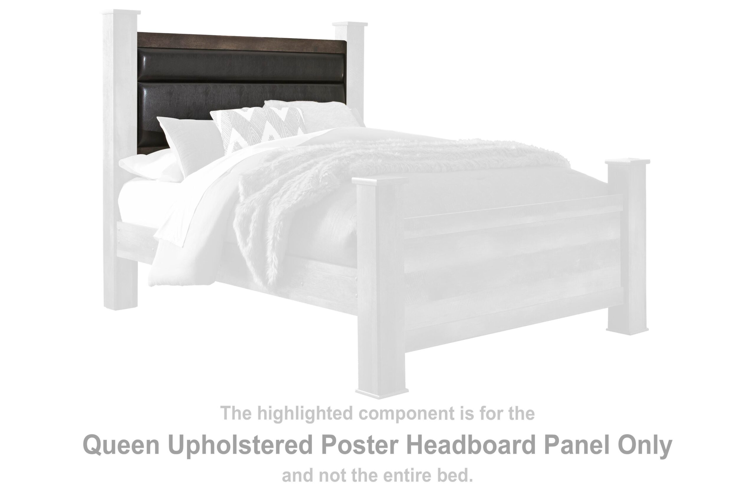 a77b1de4839c44fc38d984ca77dabbb9 Wynnlow Queen Upholstered Poster Headboard Panel - Image 1
