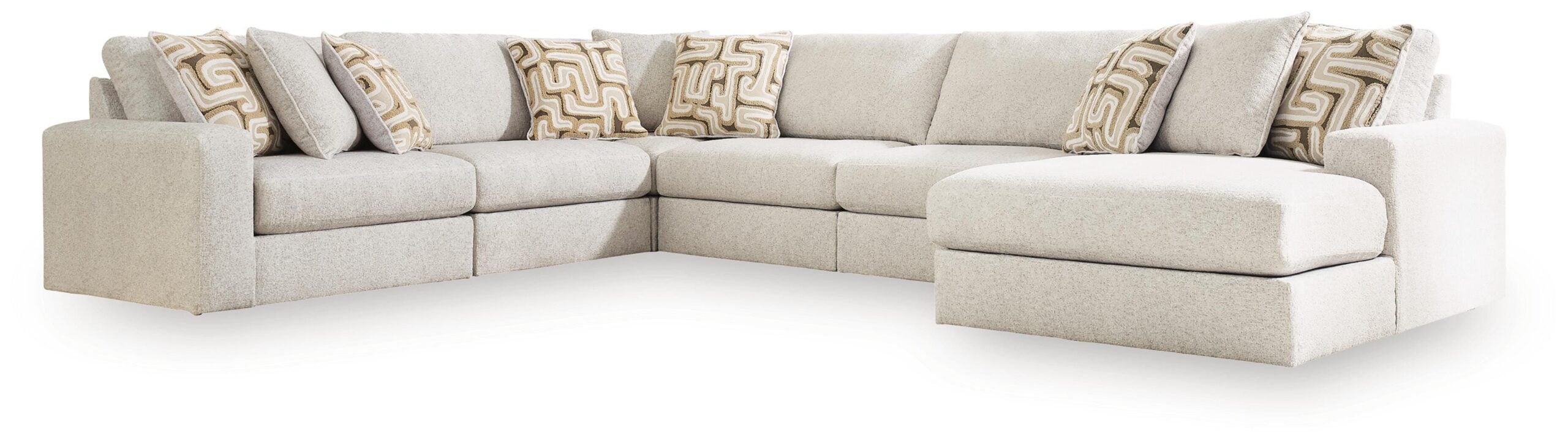 b012e295e8e6aad83284ad3a26925a43 Kestrie 6-Piece Sectional with Chaise - Image 1