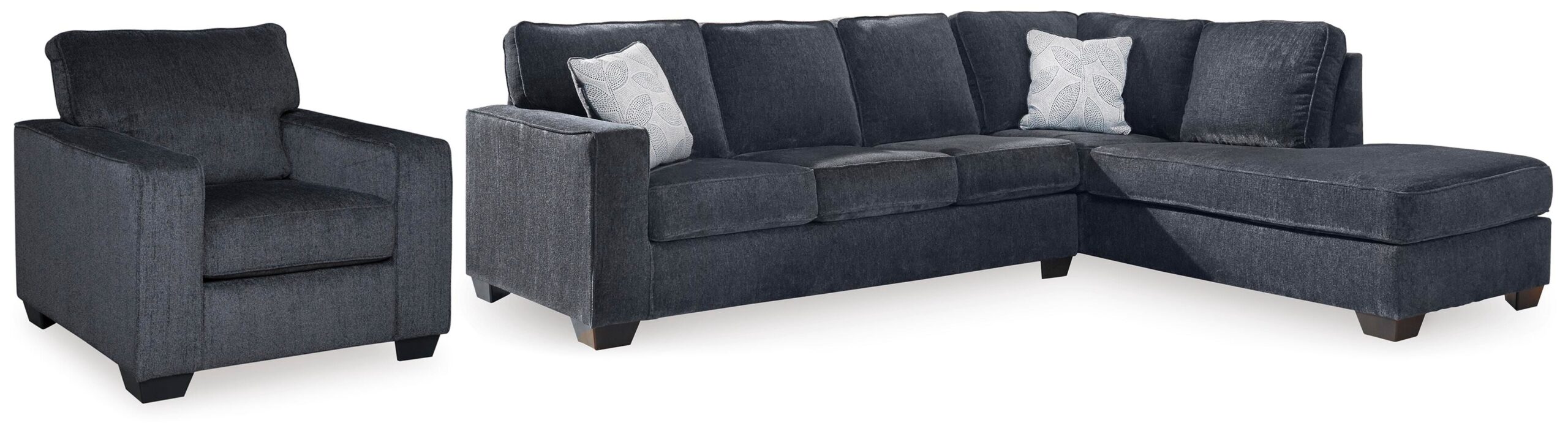 b2a046e7f62b2a574deece8f1f7d4b6d Altari 2-Piece Sectional and Chair - Image 1