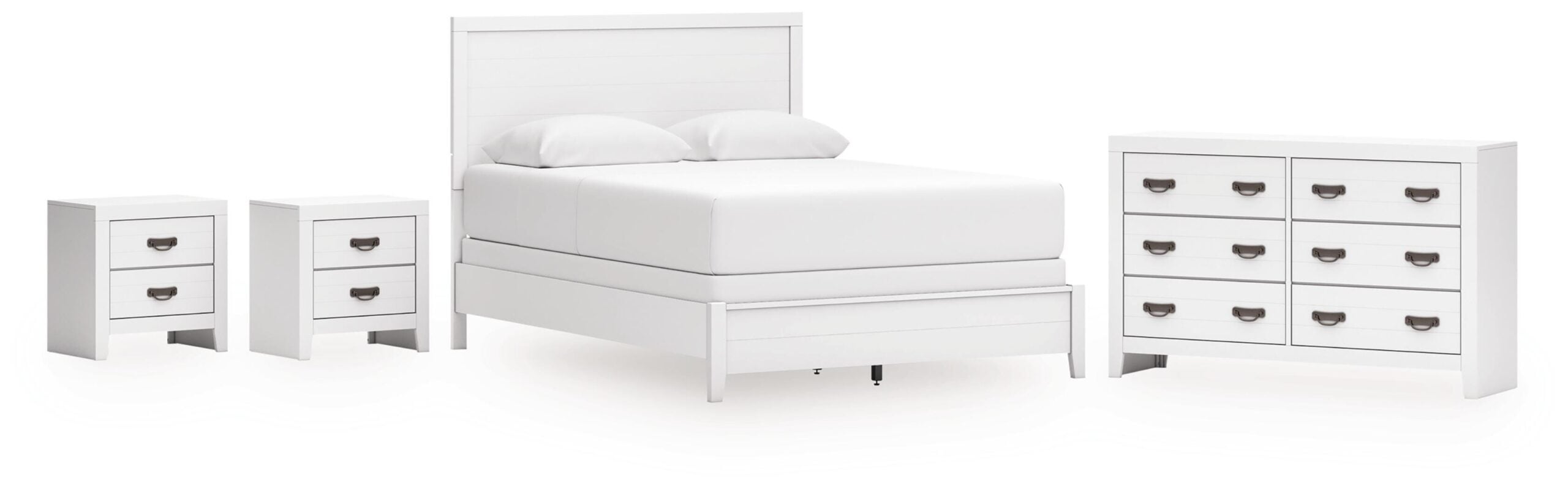 b4f6edf629f20716ae6227f810f61ab3 Binterglen Queen Panel Bed, Dresser and 2 Nightstands - Image 1