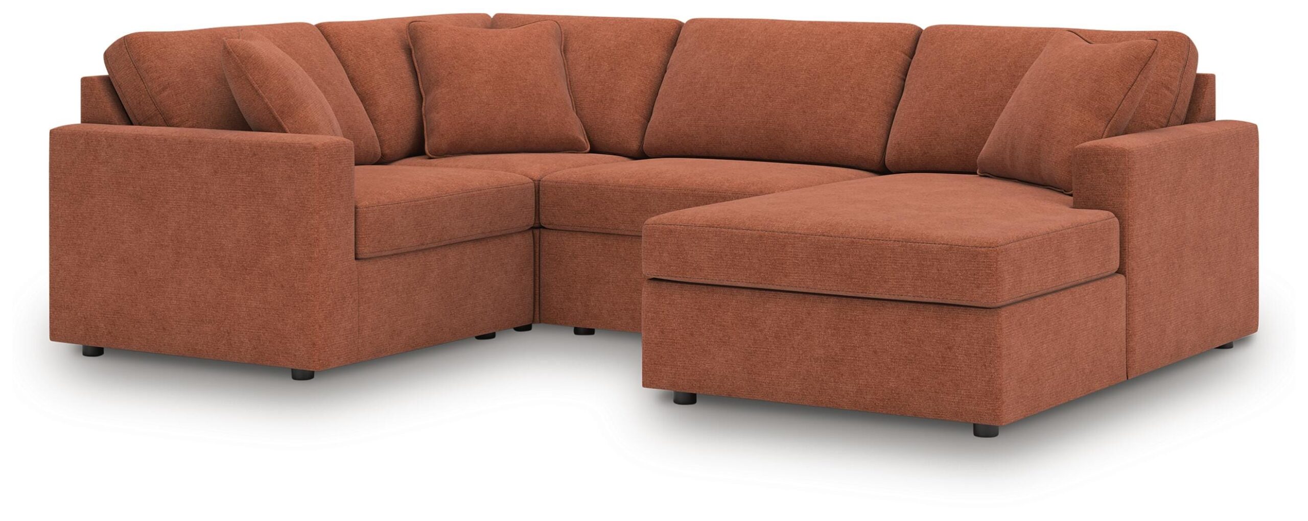b7f400f10a2556f68832e717713e4e08 Modmax 4-Piece Sectional with Chaise - Image 1