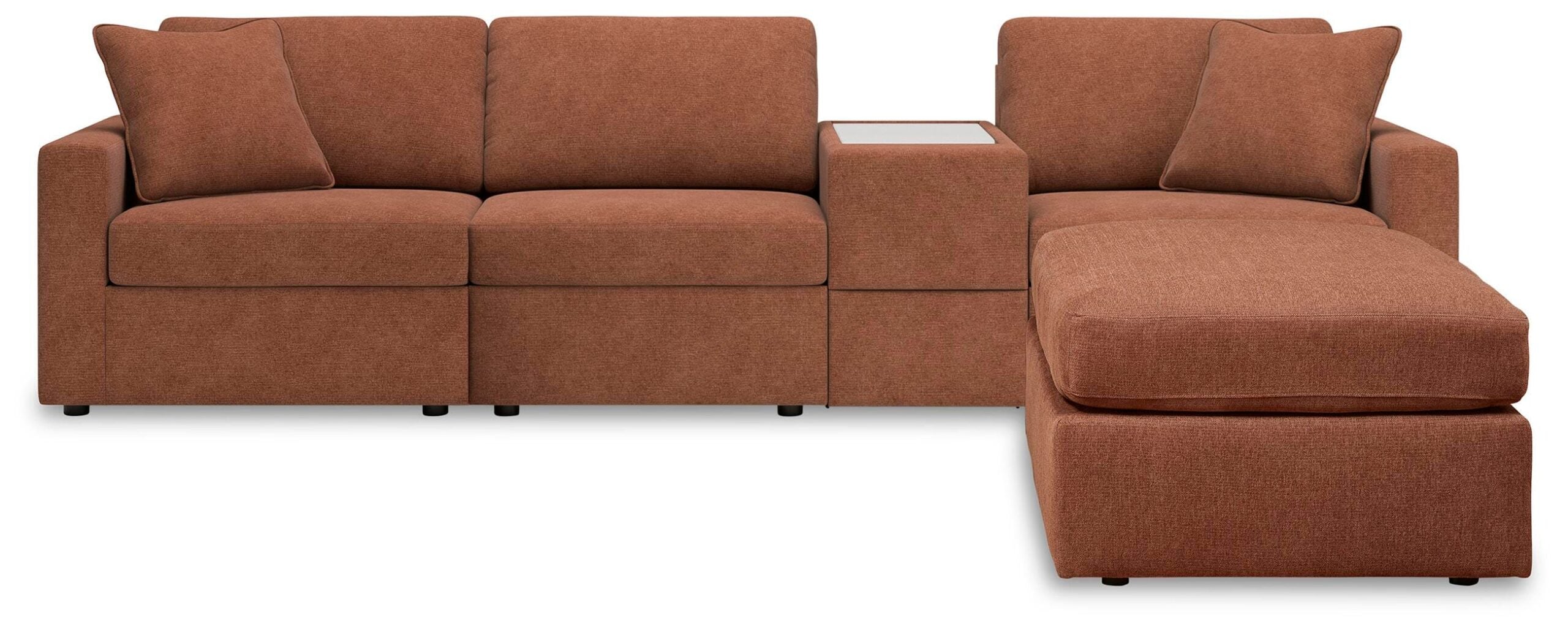 b8c8e0532404a16c1c06ff48f4ec938a Modmax 4-Piece Sectional and Ottoman - Image 1