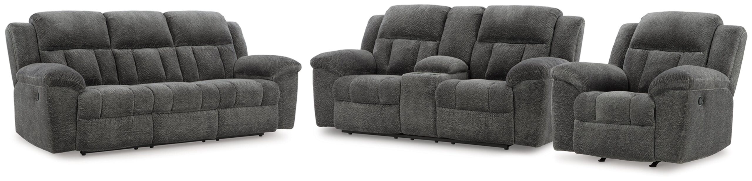 b902b962039e6b219d7848d9223eeed5 Frohn Reclining Sofa, Loveseat and Recliner - Image 1