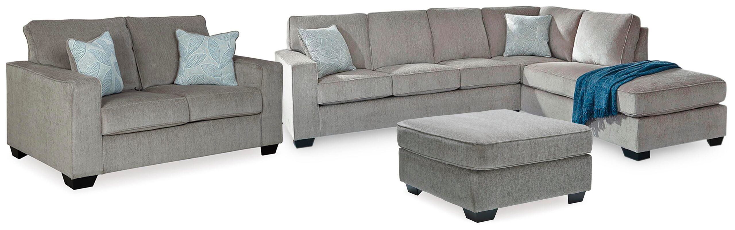 b9a48289ae442cd27962bd427c7b9f15 Altari 2-Piece Sleeper Sectional, Loveseat and Ottoman - Image 1