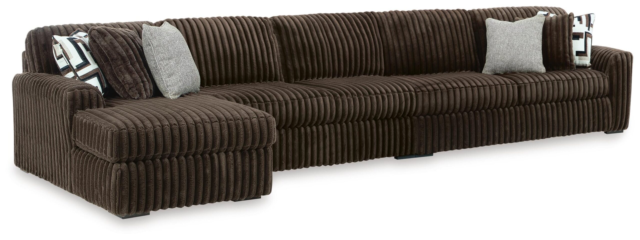 b9bf3fde1f5ec460356b42cb5a09d017 Midnight-Madness 3-Piece Sectional with Chaise - Image 1