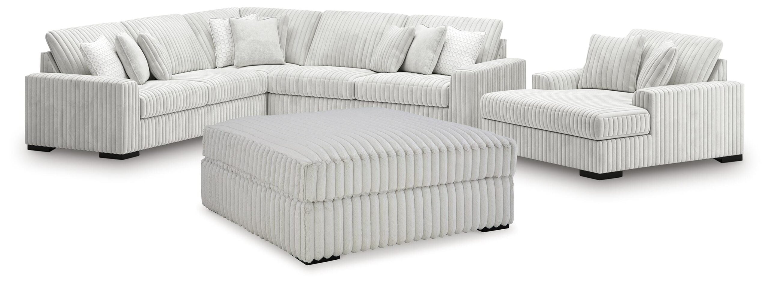 ba0fe78fbb6962bef2a2f5f855c696ad Stupendous 4-Piece Sectionals and Ottoman - Image 1
