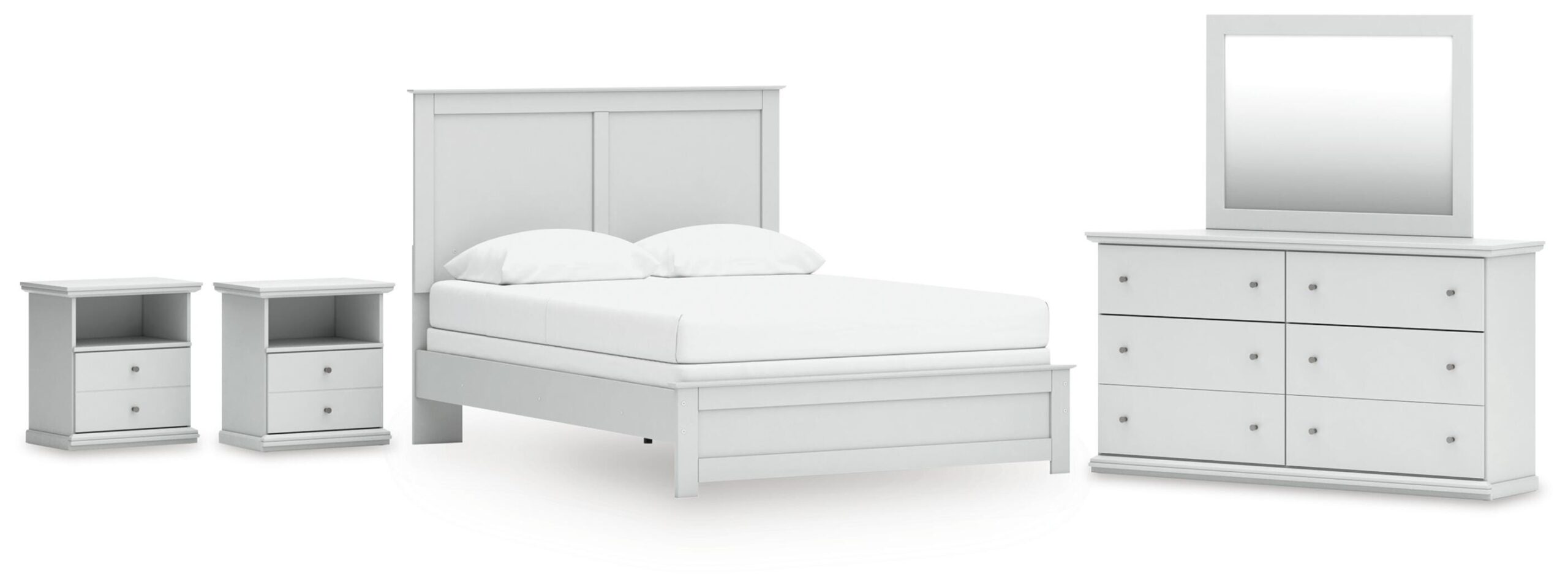 bd23c7b0593812c4d2abde05f1cbb659 Bostwick Shoals Queen Panel Bed, Dresser, Mirror and 2 Nightstands - Image 1