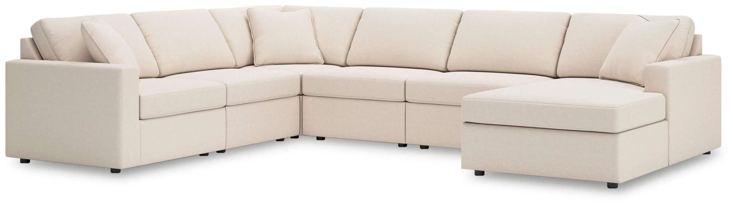 bdf39d7a94e119bb54e9a3498130396e Modmax 6-Piece Sectional with Chaise - Image 1