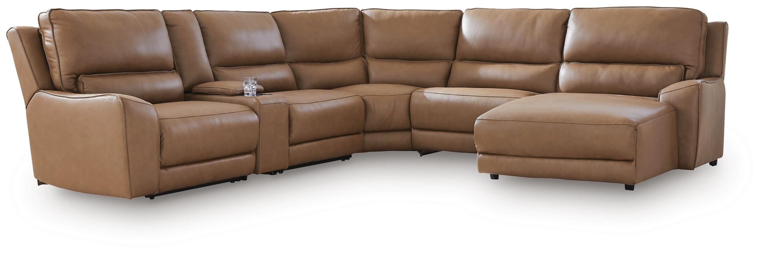 c2680439cbd09ee8f4c5c93607806e5a DeepWakes 6-Piece Power Reclining Sectional with Chaise - Image 1