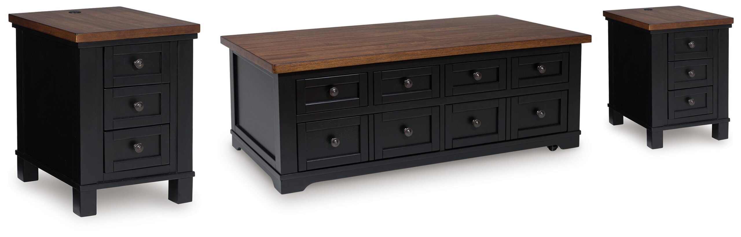 c64573d13fa9a58805667c935ea6b571 Wildenauer Lift-top Coffee Table and 2 Chairside End Tables - Image 1