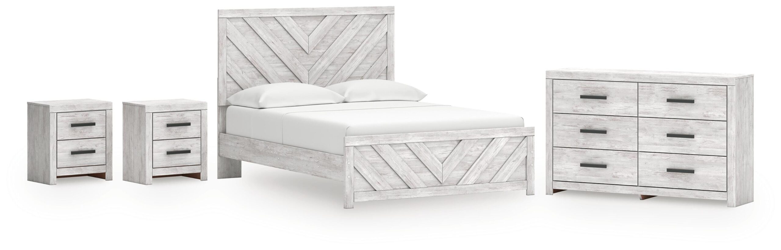 c68fd3d551a9136a88b89602a5ed5eb2 Cayboni Queen Panel Bed, Dresser and 2 Nightstands - Image 1