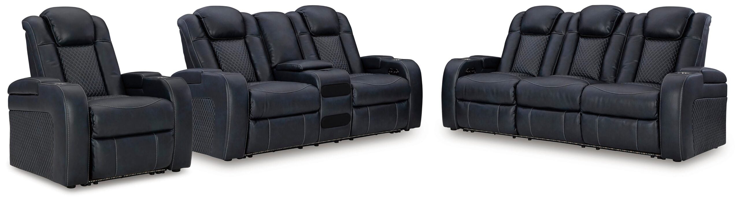 cbeef15a4075002c318afbefb41c3f5d Fyne-Dyme Power Reclining Sofa, Loveseat and Recliner - Image 1
