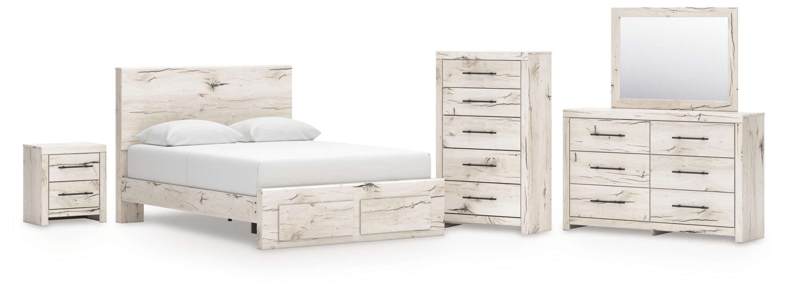 cc294865df006d13d8da83a8681c1cd7 Lawroy Queen Panel Storage Bed, Dresser, Mirror, Chest and Nightstand - Image 1