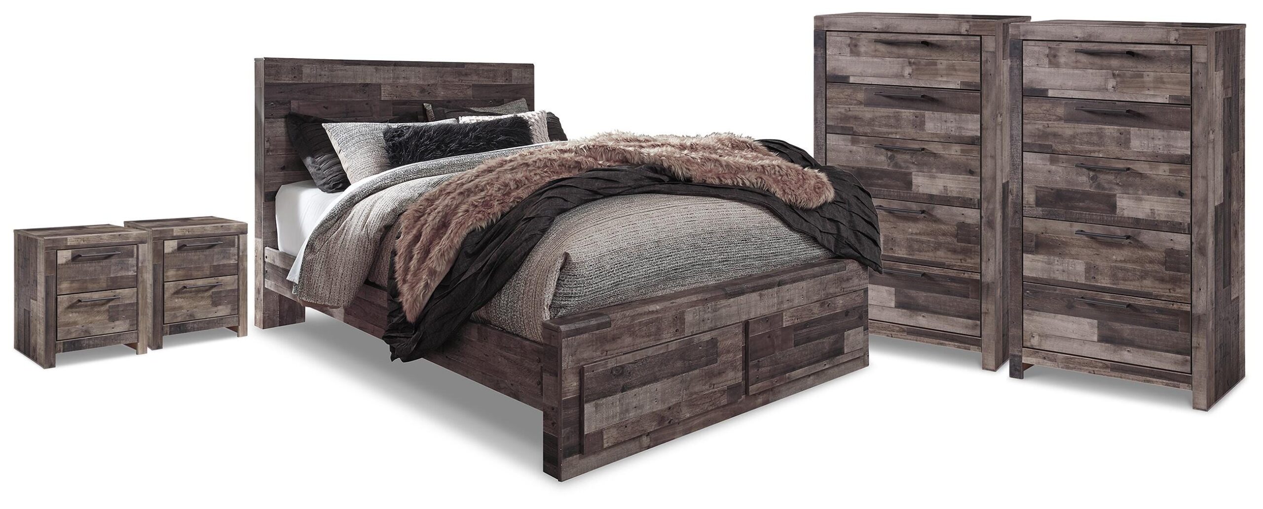 cc759ad3695023aebedd80860d95f8b4 Derekson Queen Storage Bed, 2 Chests and 2 Nightstands - Image 1