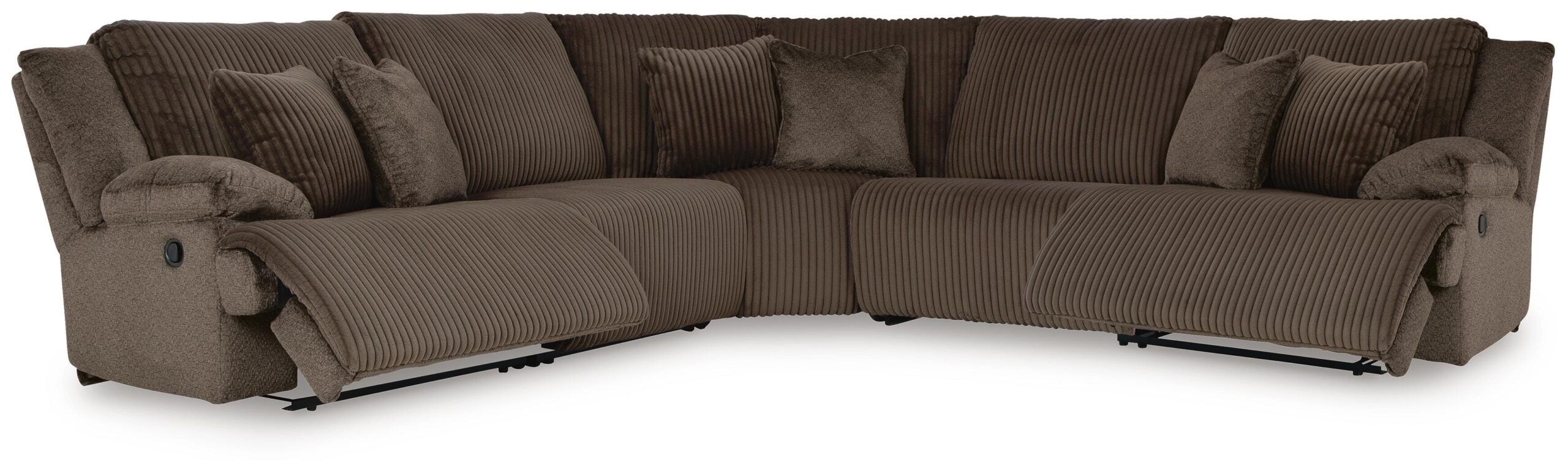 cdb2f521479220b715d3adcd15206a68 Top Tier 5-Piece Reclining Sectional - Image 1