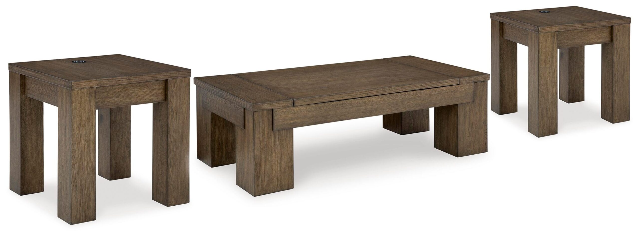 d070b8e072494cf869dd38a1e8a288e8 Rosswain Lift-top Coffee Table and 2 End Tables - Image 1