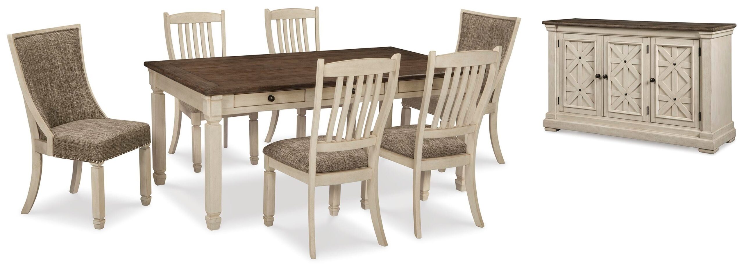 d0fd7a8848c91be7d2ae7e4d79c409df Bolanburg Dining Table and 6 Chairs with Server - Image 1
