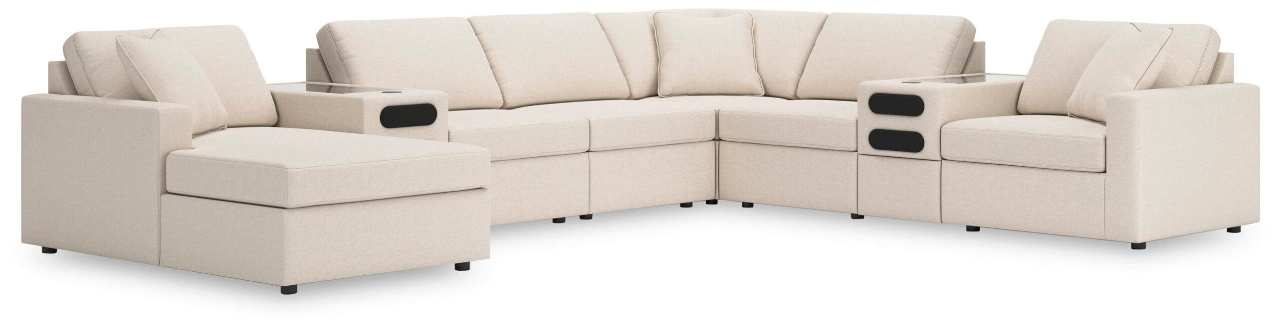d8cdb9ca63559c1e8e2dbbfcff6e730a Modmax 8-Piece Sectional with Audio System and Chaise - Image 1