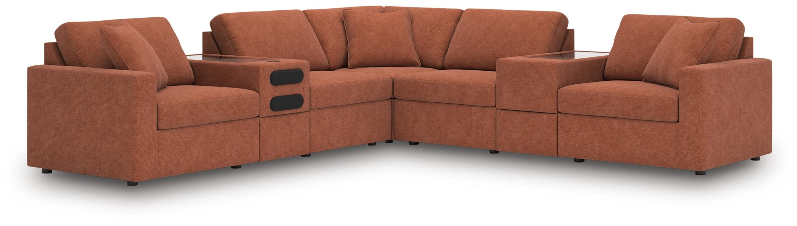 dd210abaee3c0a3f53e15baf4def3854 Modmax 7-Piece Balanced Sectional with Audio and Storage Consoles - Image 1