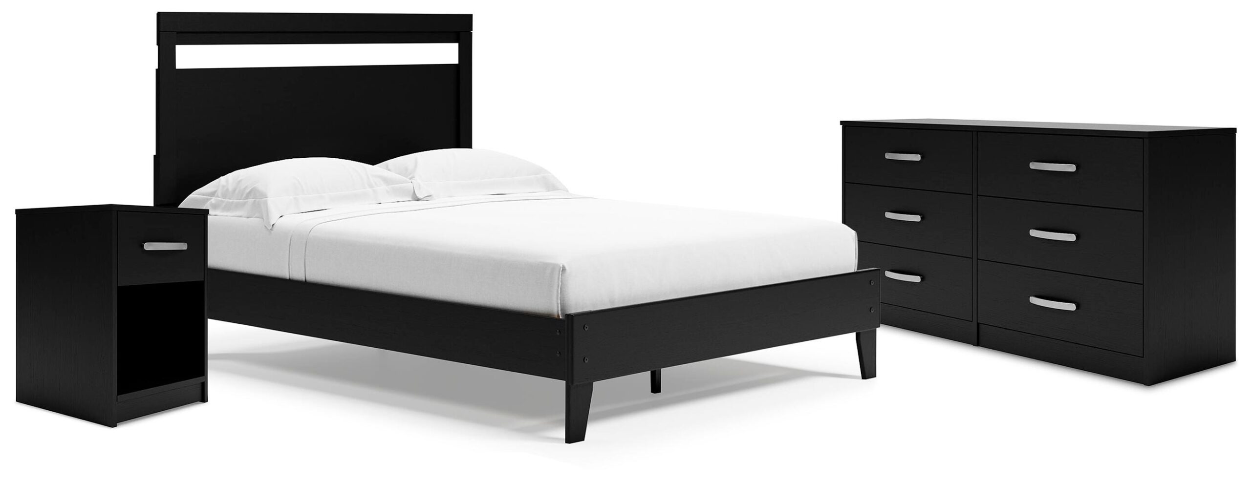 de2b6e85c73e84be46669f961f32eb53 Finch Queen Panel Platform Bed with Dresser and Nightstand - Image 1