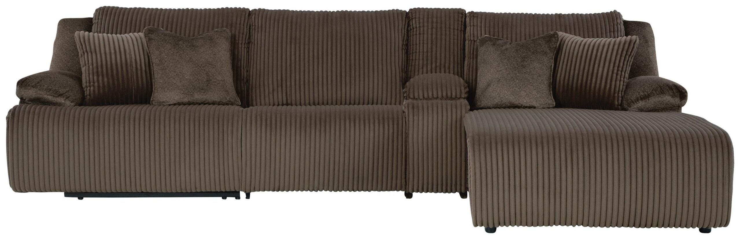 dfb7f7c4c32e0a1a06055209cfd5dcba Top Tier 4-Piece Reclining Sectional with Chaise - Image 1