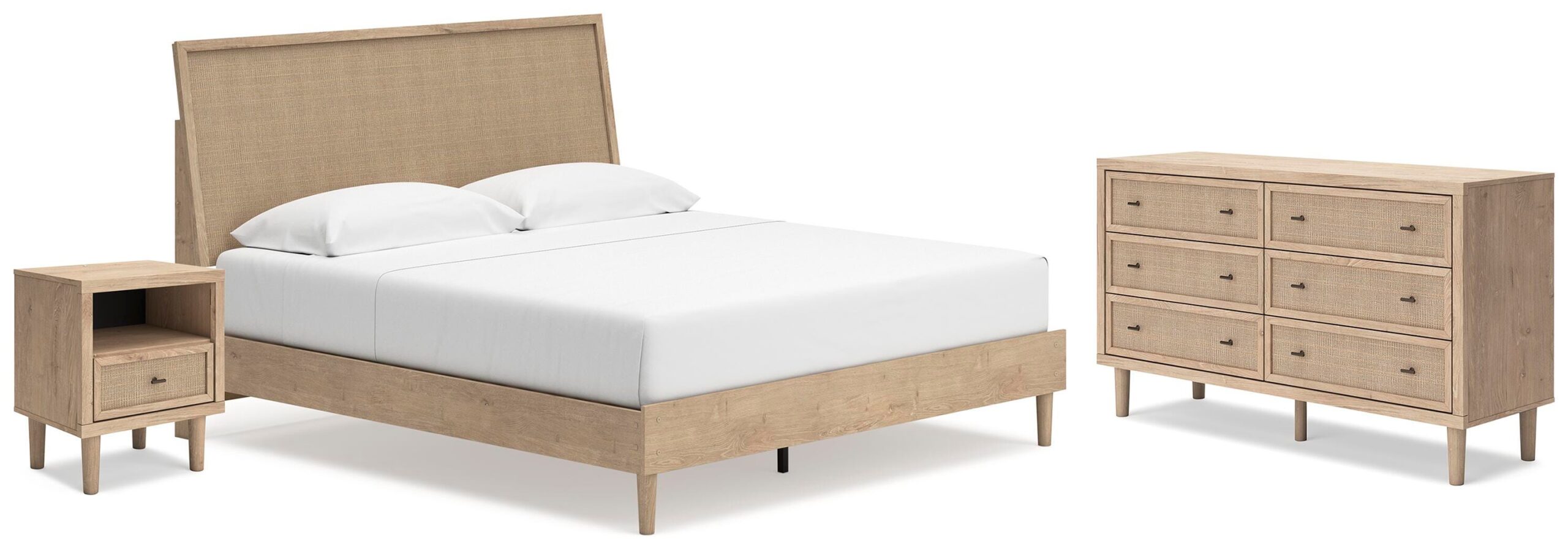 e02de6bd6f0ea31b50e0e187efa0c710 Cielden King Panel Bed, Dresser and Nightstand - Image 1