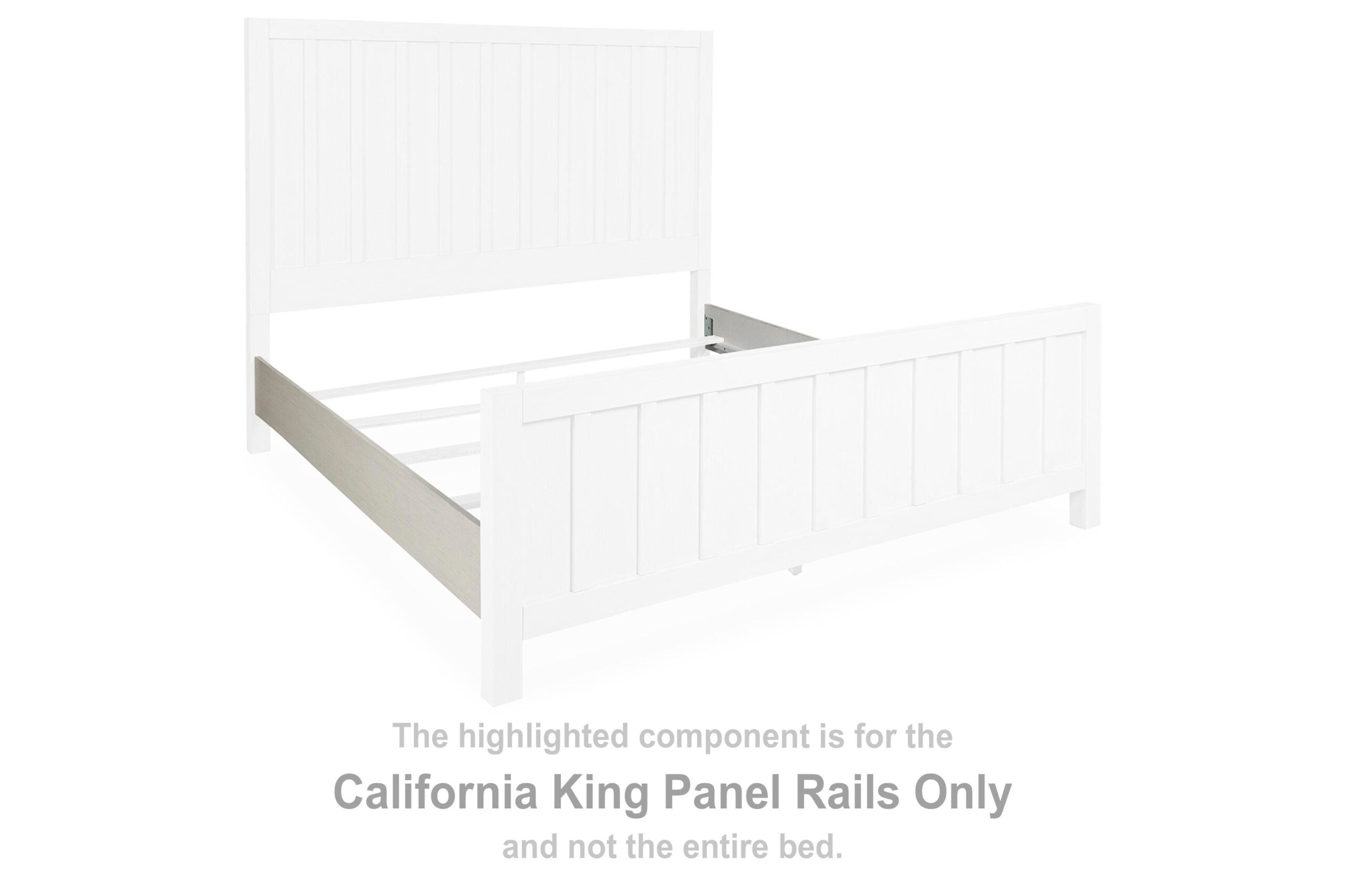 e277cb608eefdb81d8ba7ba052218b4e Shaybrock California King Panel Rails - Image 1