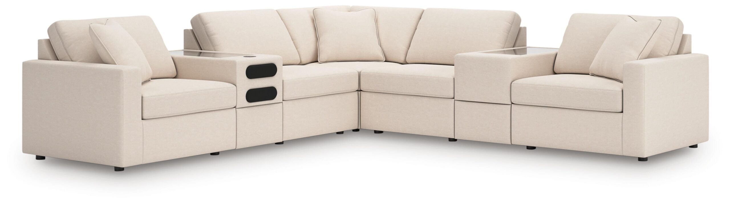 e4010801adcc0adef005c08bbfa1108b Modmax 7-Piece Balanced Sectional with Audio and Storage Consoles - Image 1