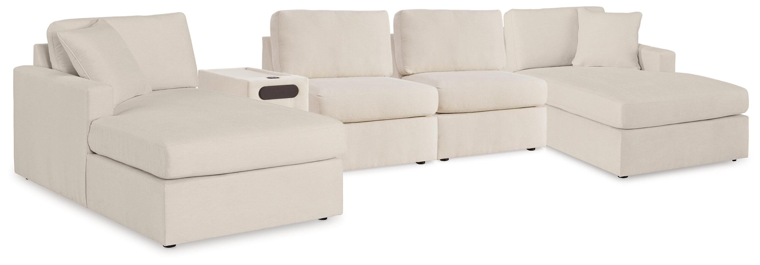 e62882bc6b559035dae1293360e51977 Modmax 5 Piece Sectional with Audio Console - Image 1