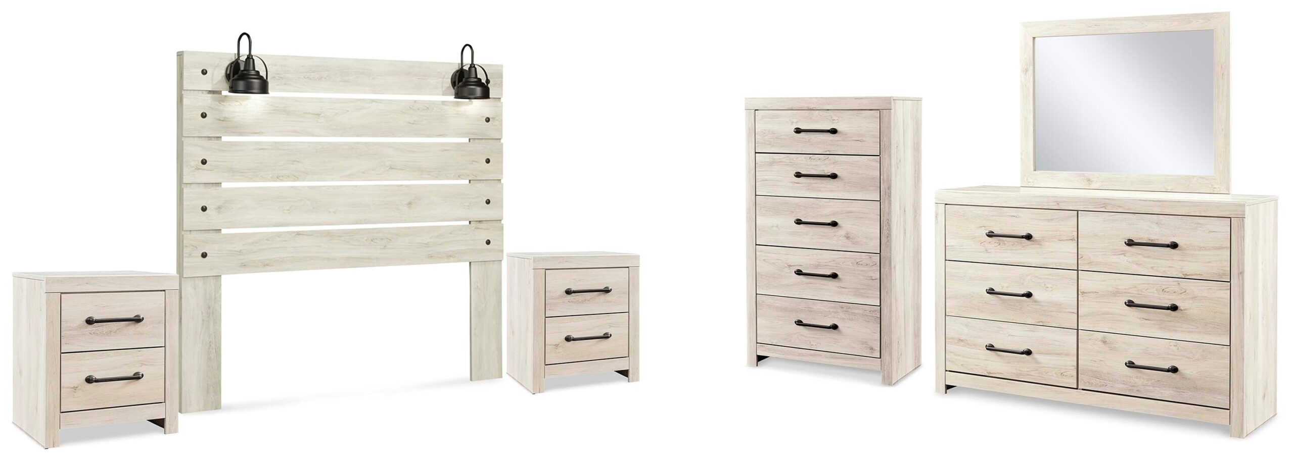 e6edcccbb5ef312f113d4c919af58900 Cambeck Queen Panel Headboard, Dresser, Mirror, Chest and 2 Nightstands - Image 1