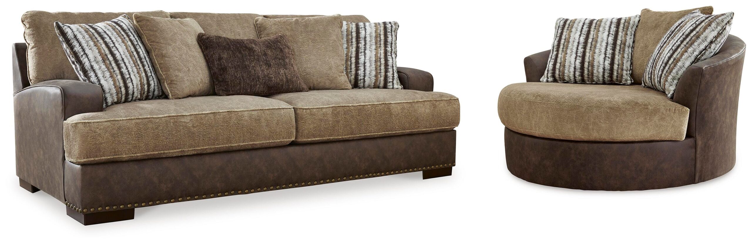 e764762208d0c1b5d62388303c12e5f0 Alesbury Sofa and Oversized Swivel Accent Chair - Image 1