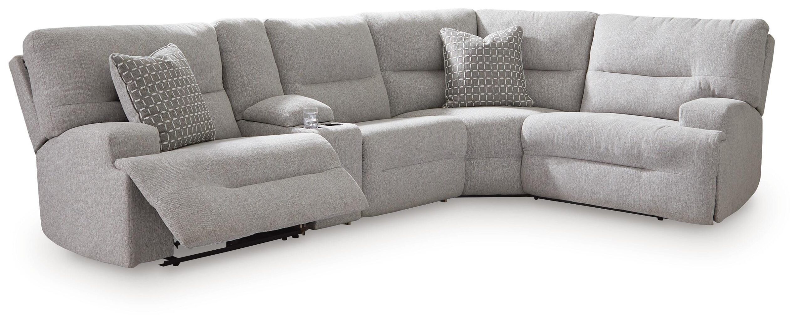 e798cdfbe7672047dd0b4fc429fe312a Acklen Place 5-Piece Power Reclining Sectional with Storage Console - Image 1
