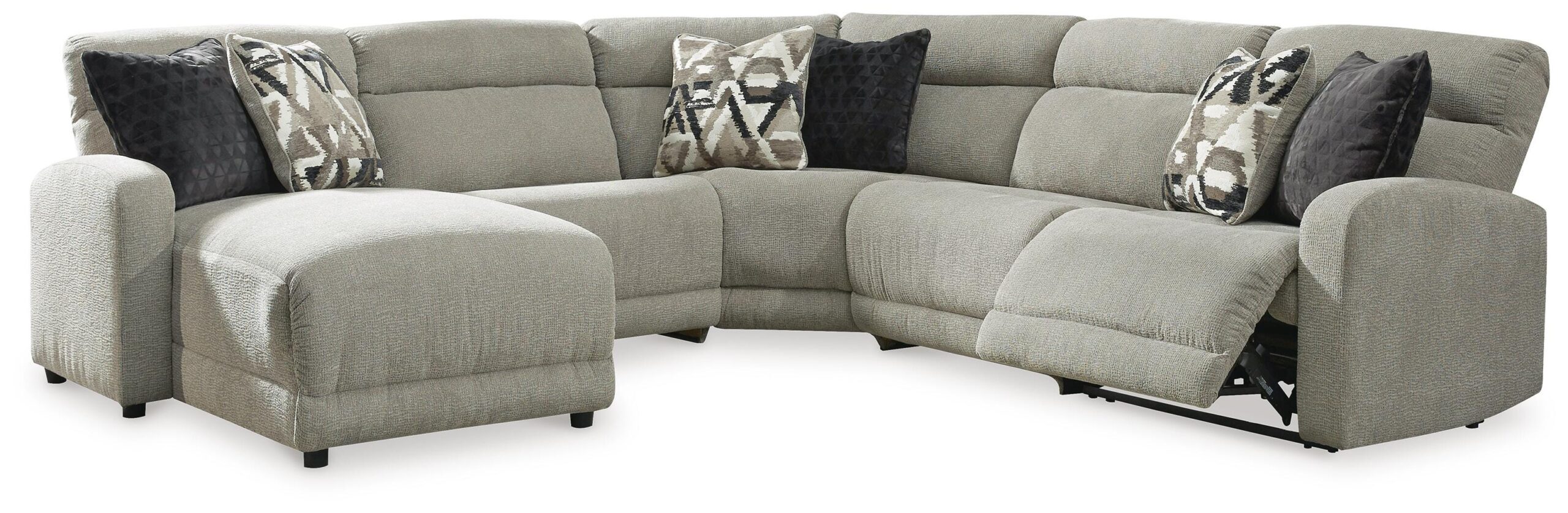 ebc7afb45c8c8bbbdf9b840f02a4c5ef Colleyville 5-Piece Power Reclining Sectional with Chaise - Image 1
