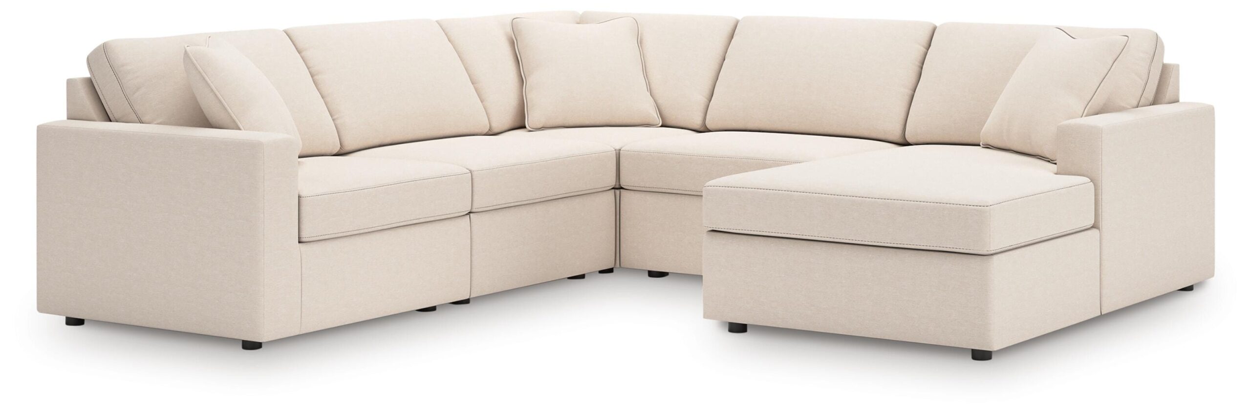 edf7e90390fc5396adb00261d15900de Modmax 5-Piece Sectional with Chaise - Image 1