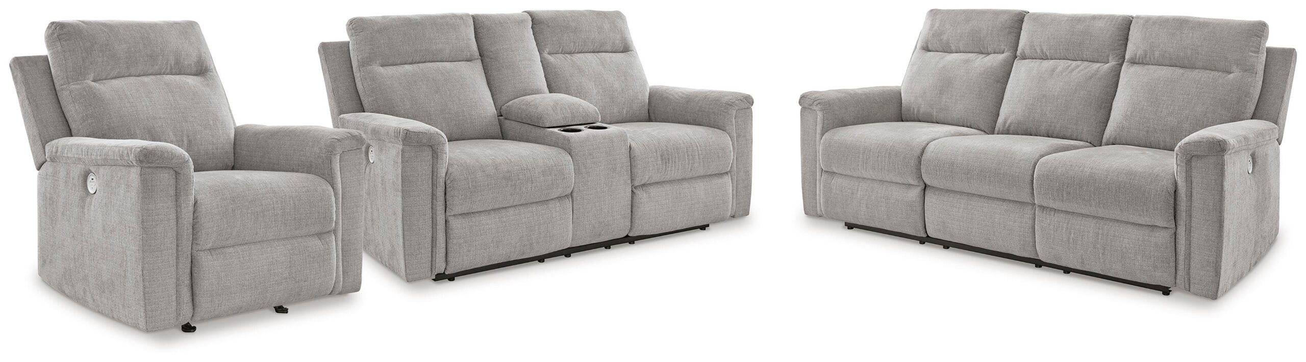 f2c59ad407137dd92a3e7a0ef523db35 Barnsana Power Reclining Sofa, Loveseat and Recliner - Image 1