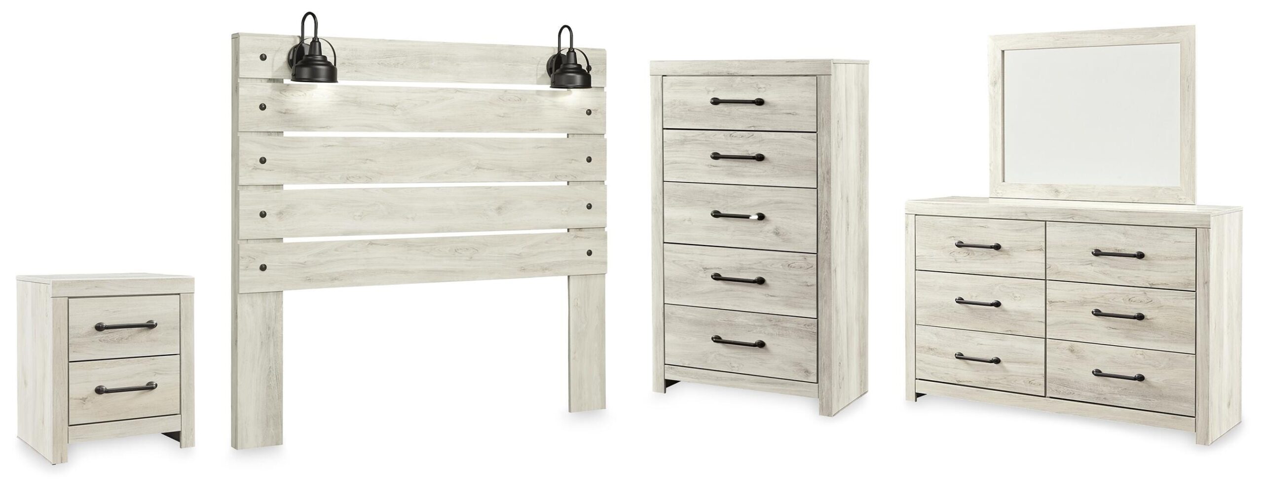 f6273ca99e04c3f8c2068c1bc7be4278 Cambeck Queen Panel Headboard, Dresser, Mirror, Chest and Nightstand - Image 1