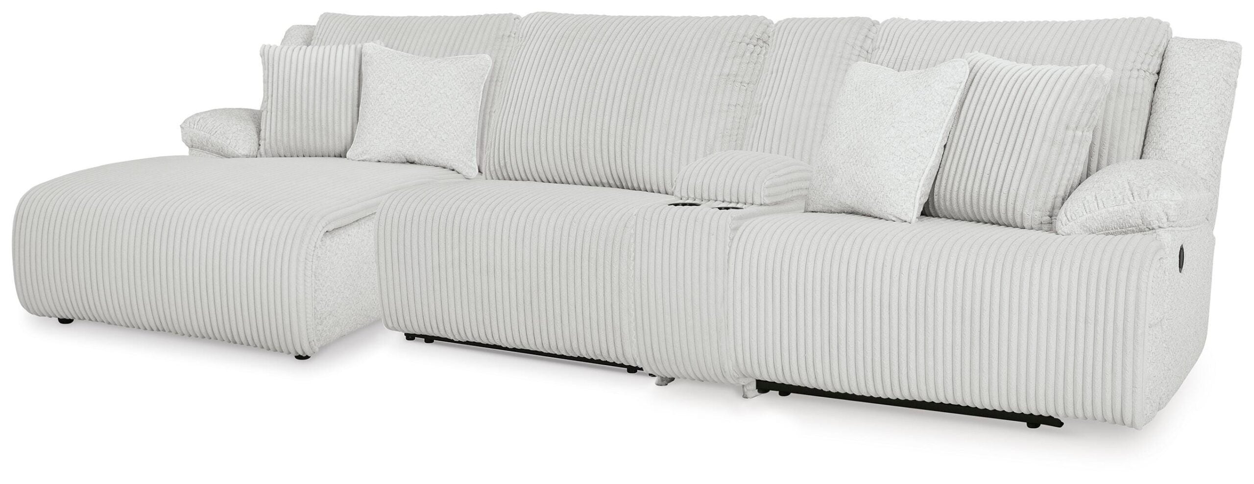 f7dad74b45601df1fe5f3822e9a06e0c Top Tier 4-Piece Reclining Sectional with Chaise - Image 1