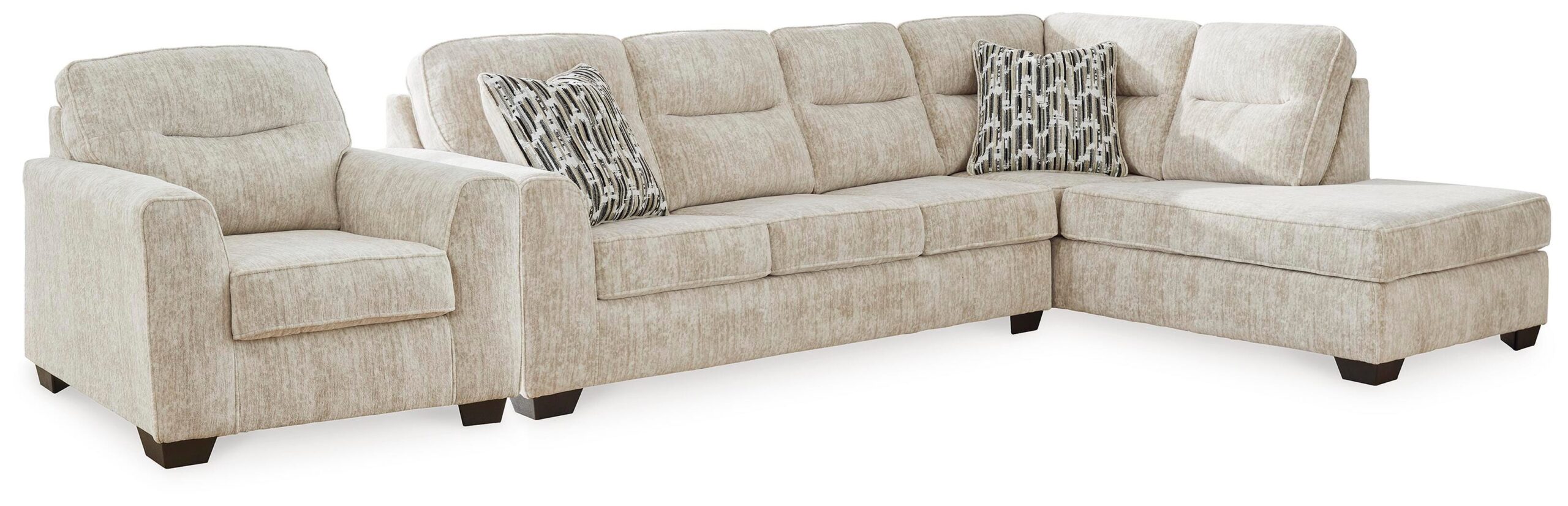 f82aed45ca1c3fdf8f43e54f5e323349 Lonoke 2-Piece Sectional and Chair - Image 1