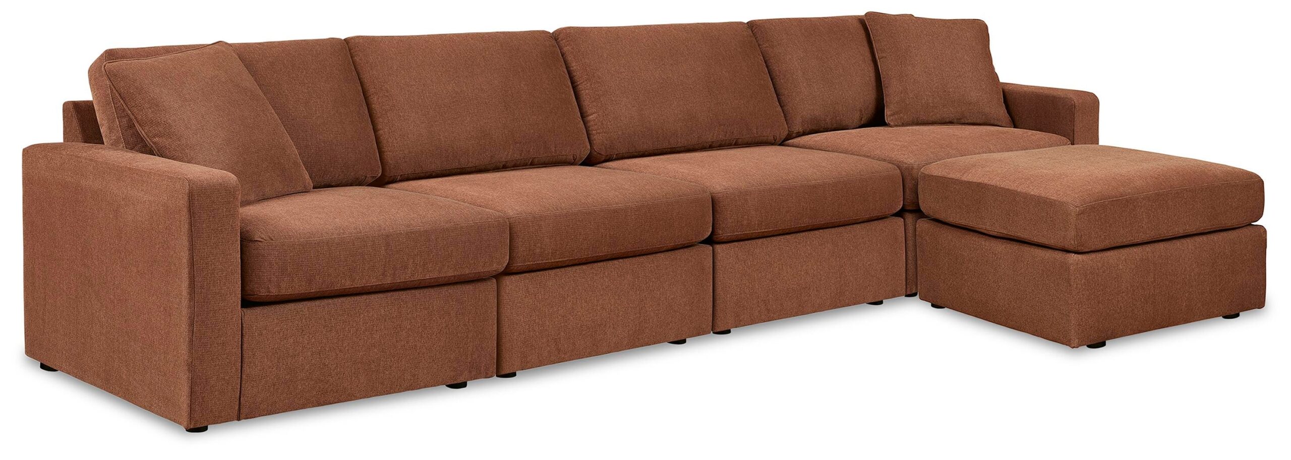 fb7e0b3b3547da85d12172d33ea437e5 Modmax 4-Piece Sectional and Ottoman - Image 1