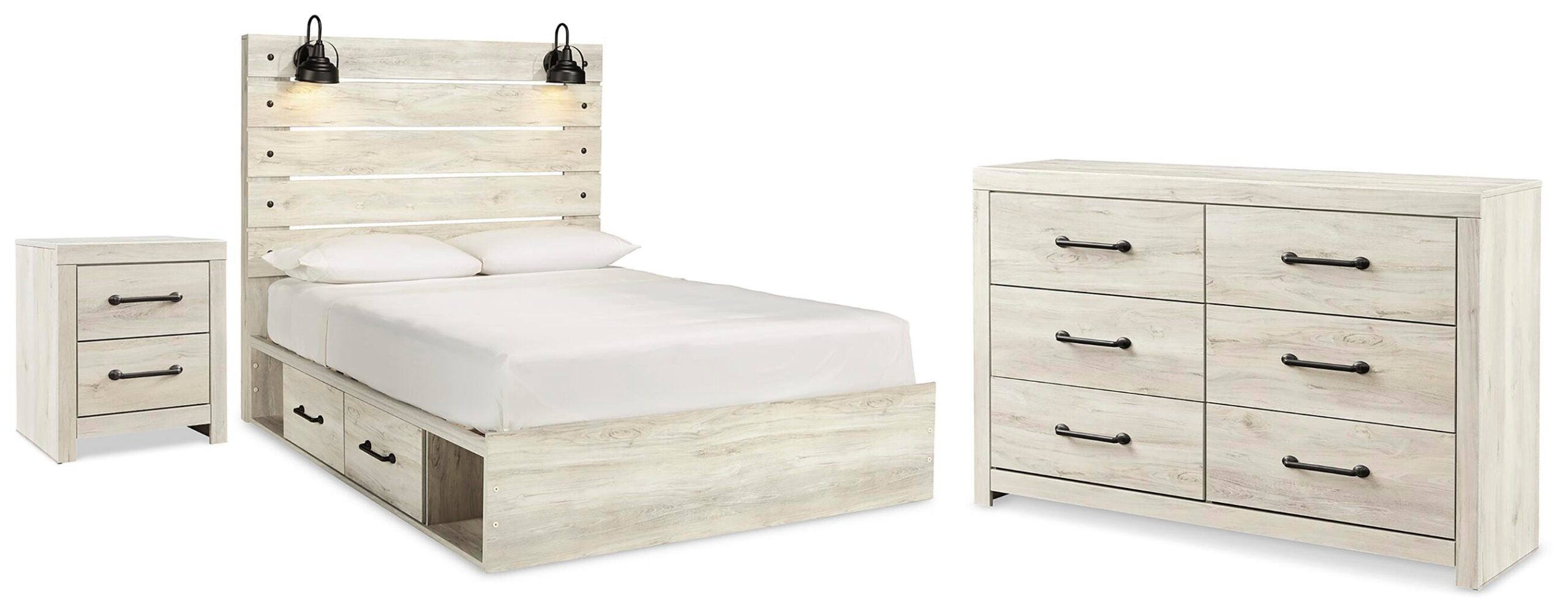 fcd5159b04bc802515705b34ba977e25 Cambeck Queen Panel Bed with Storage, Dresser and Nightstand - Image 1
